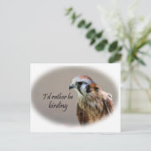 Carte Postale Je préférerais être Birding (Debout devant)