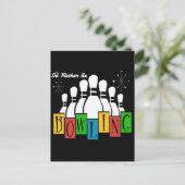 Carte Postale Je Préférerais Faire Du Bowling (Debout devant)