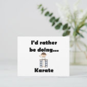 Carte Postale Je préférerais faire du karaté (Debout devant)