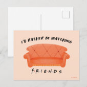 Carte Postale Je préférerais regarder mes amis™ (Devant / Derrière)