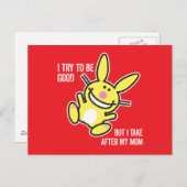 Carte Postale Je prends ma mère (Devant / Derrière)