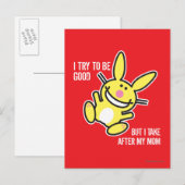 Carte Postale Je prends ma mère (Devant / Derrière)