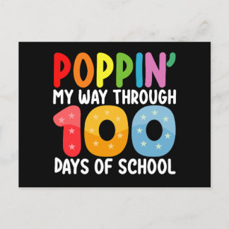 Carte Postale Je Presse Mon Chemin À Travers 100 Jours D'École