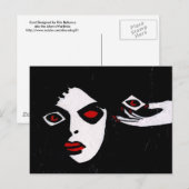 Carte Postale Je prévois un dimanche noir (Devant / Derrière)