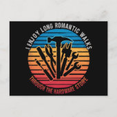 Carte Postale Je Profite De Longues Promenades Romantiques À Tra (Devant)