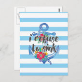 Carte Postale Je Refuse De M'Écouler (Devant / Derrière)