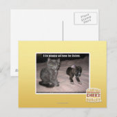 Carte Postale Je répare le chiot (Devant / Derrière)