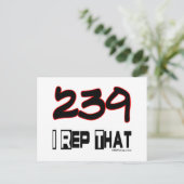 Carte Postale Je Représente Le Code Régional 239 (Debout devant)