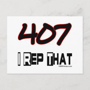 Carte Postale Je Représente Le Code Régional 407