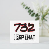 Carte Postale Je Représente Le Code Régional 732 (Debout devant)
