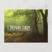 Carte Postale "Je reste calme" Motivation Affirmation (Devant)
