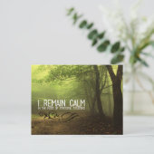 Carte Postale "Je reste calme" Motivation Affirmation (Debout devant)