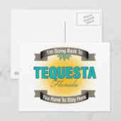 Carte Postale Je retourne à (Tequesta) (Devant / Derrière)