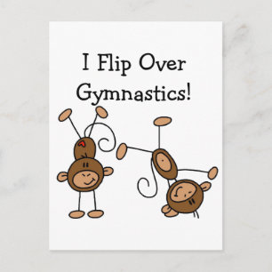 Carte Postale Je retourne sur les t-shirts et cadeaux de gymnast