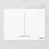 Carte Postale Je rêve de paix (Dos)