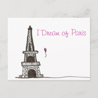 Carte Postale Je Rêve De Paris, 2