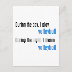 Carte Postale Je rêve Volley-ball
