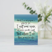 Carte Postale Je reviendrai La Bible Verse (Debout devant)