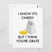 Carte Postale Je sais que c'est du fromage mais je pense que tu  (Devant / Derrière)