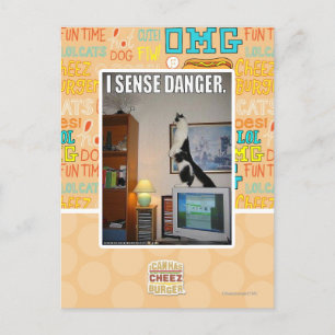 Carte Postale Je sens le danger