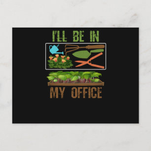 Carte Postale Je serai dans mon bureau