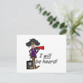 Carte Postale Je Serai Entendu (Debout devant)