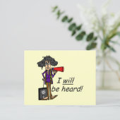 Carte Postale Je Serai Entendu (Debout devant)