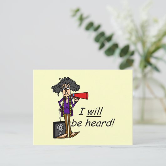 Carte Postale Je Serai Entendu (Debout devant)