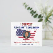 Carte Postale Je soutiens le juge Brett Kavanaugh (Debout devant)
