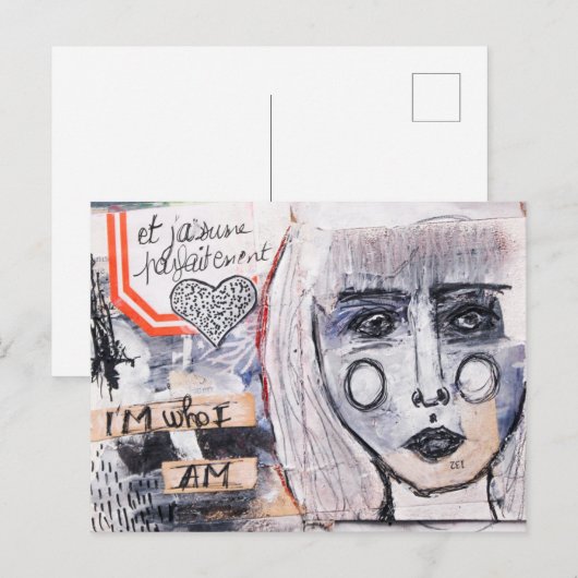 Carte Postale Je suis (Devant / Derrière)