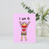 Carte Postale Je suis 6 (Debout devant)