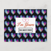 Carte Postale Je suis à vous - PAS DE REMBOURSEMENTS ! (Devant)