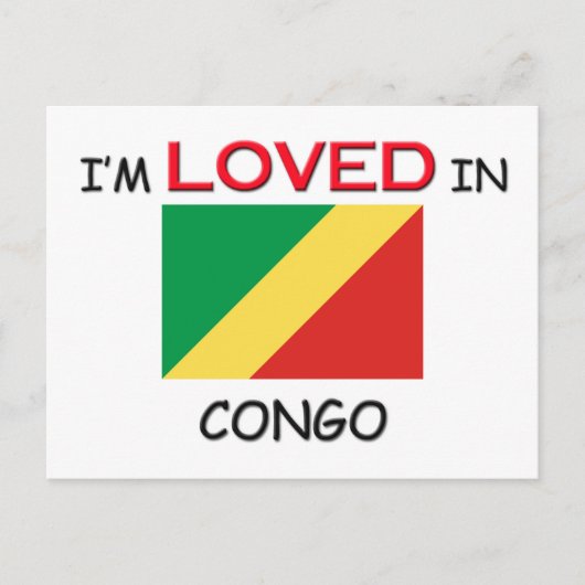 Carte Postale Je suis adoré au CONGO (Devant)