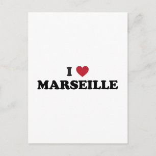 Carte Postale Je suis amoureux de Marseille France