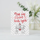 Carte Postale je suis amoureux de toi (Debout devant)