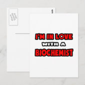 Carte Postale Je suis amoureux d'un biochimiste (Devant / Derrière)