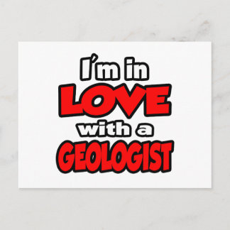 Carte Postale Je suis amoureux d'un géologue