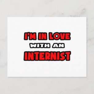 Carte Postale Je suis amoureux d'un interniste