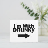 Carte Postale Je Suis Avec Drunky (Debout devant)
