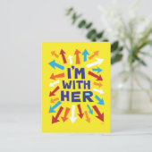 Carte Postale Je suis avec elle (Debout devant)