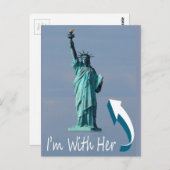 Carte Postale Je suis avec elle ! (Devant / Derrière)