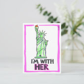 Carte Postale Je suis avec elle (Debout devant)
