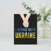Carte Postale Je Suis Avec La Chemise Ukrainienne Soutenez Le Dr (Debout devant)