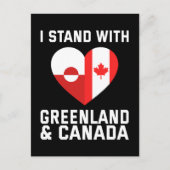 Carte Postale Je Suis Avec Le Groenland Et Le Canada (Devant)
