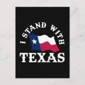 Carte Postale Je suis avec le Texas (Devant)