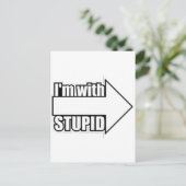 Carte Postale Je suis avec Stupid (Debout devant)