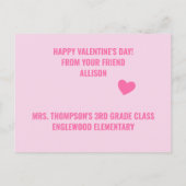 Carte Postale Je suis Bananas Over You - Cute Classroom Valentin (Dos)