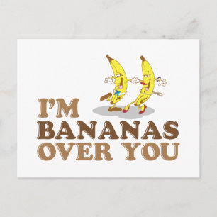 Carte Postale Je suis Bananas Over You - Danser des bananes