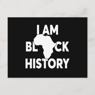 Carte Postale Je suis Black History Black Lives Matter