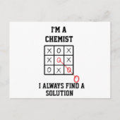 Carte Postale Je Suis Chimiste Je Trouve Toujours Une Solution C (Devant)